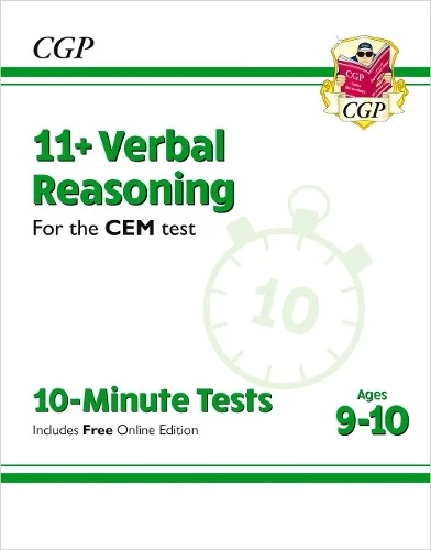 CGP Books 11+ CEM 10-Minute Tests: Verbal Reasoning - Ages (Mixed Media Product) - Image 1 of 1