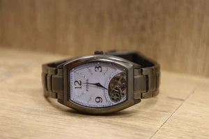 Fossil Twist Damen Gunmetal ME-1023 MOP Kristall lila MOP Zifferblatt Uhr 6,75" - Bild 1 von 6