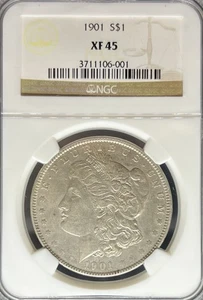 1901 Morgan Dollar XF45 NGC (#PA3711106001) - Picture 1 of 2