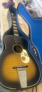 Vintage Kay S-5 Acoustic Parlor Guitar 1960's Music Note - Picture 1 of 4