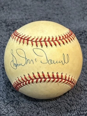 sam mcdowell signed baseball autograph ball auto w - Image 1 of 4