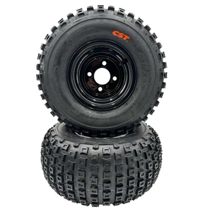 Set of 2 - 18x9.50-8 Knobby Wheel Assembly - Picture 1 of 4