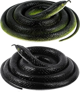 FOUUAAOOU Realistic Rubber Snake, 2Pack Fake Snake Snakes Keep Birds... - Picture 1 of 7