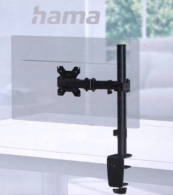 PC Monitorhalterung 13"-32" Easy Fix System 360° höhenverstellbar Hama 118490 (B - Bild 1 von 4