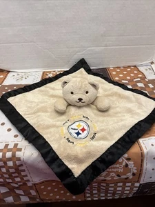 Baby Fanatic Football Pittsburgh Steelers Teddy Bear Security Blanket Blankie - Picture 1 of 6