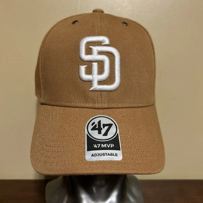 San Diego Padres Carhartt x '47 Marca MVP Sombrero Pato Tela Marrón OSFM NUEVA MUESTRA Foto 1 de 4