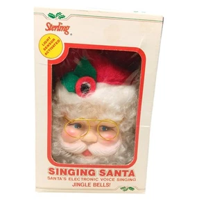 Vintage 1989 Sterling Singing Motion Activated Santa in Box Works  - Bild 1 von 8