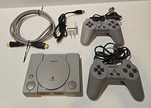 Sony PlayStation PS1 Classic Mini SCPH-1000R Console (20 Games) Complete Tested - Picture 1 of 15