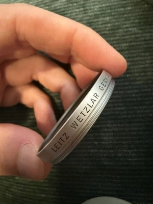 Leica 39mm UVa Lens filter Silver ring - Image 1 of 4