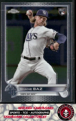 Shane Baz 2022 Topps Chrome Sonic #201 RC Tampa Bay Rays - Image 1 of 2