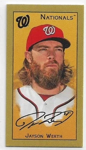 2025 Topps 205 Jayson Werth #NNO Mini Sweet Caporal Back Washington Nationals - Picture 1 of 2