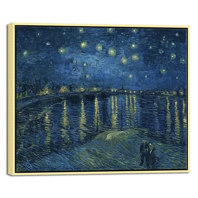 Canvas Print Van Gogh Painting Wall Art Home Decor Starry Night Over The Rhone - Image 1 of 4