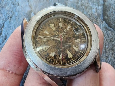 VINTAGE Eterna Matic Automático Super Kontiki Ref 130PTX/3 Buzo Raro Para Restaurar Foto 1 de 4