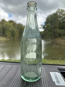 Botella de refresco antigua George A. Hoover; Glen Rock PA en relieve - Imagen 1 de 8