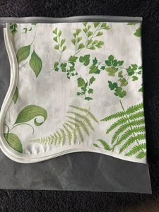 D Porthault Mariage Green White Hand Printed 20” Dinner Napkin Cotton NEW - Picture 1 of 3