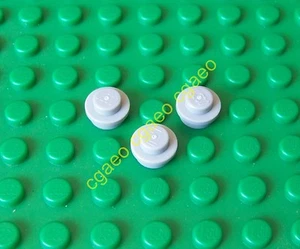 3 X Lego 4073 Plate, Round 1 x 1 Straight Side (light bluish gray) - Imagen 1 de 1