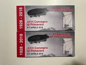 2018 Libretto Privato 90° Volo Dirigibile Italia Nuovo e Annullato - Picture 1 of 2
