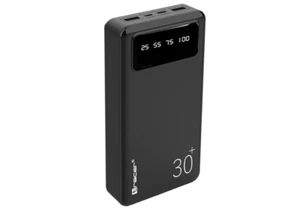 Powerbank 30000mAh Tracer TRABAT47064 2.1A 5V Czarna latarka micro USB - Zdjęcie 1 z 2