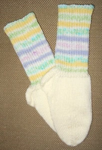 NEW Warm and Soft Hand Knit Socks (8.5 inches length) - Picture 1 of 1