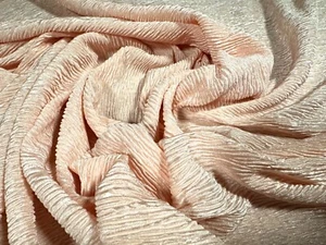 Bodre pleat stretch spandex jersey fabric, per metre - plain - caucasian nude - Picture 1 of 3