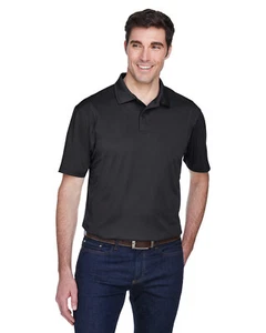 Harriton M354 Men's 100% Polyester Moisture Wicking Micro-Pique Polo Shirt - Picture 1 of 7