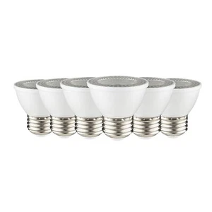 6PK MR16 LED Short Neck Light Bulb, 7W (50W), 5000K, E26, Dimmable, Spotlights - Picture 1 of 2