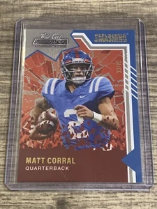 2021 WILD CARD ALUMINATION MATT CORRAL SMASHING 33/70 ROOKIE RC SSP PARALLEL - Picture 1 of 2