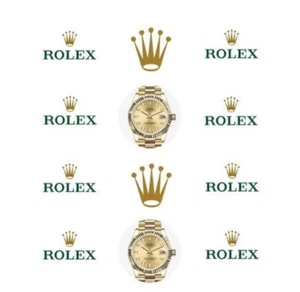12 topper per cupcake glassa commestibili orologio oro PRE TAGLIATO - Foto 1 di 2
