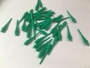 200pcs green 2BA Thread Soft Tip Dart Points Plastic Dart Tips Replacement new - Picture 1 of 4