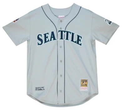 1997 Ken Griffey Jr Seattle Mariners Mitchell & Ness Cooperstown MLB AC Jersey - Image 1 of 4