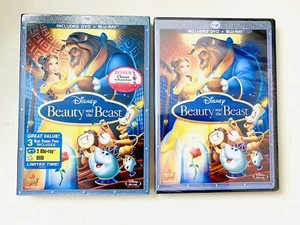 NEW Beauty and the Beast (Blu-ray + DVD, Diamond Edition) with Slipcover - Imagen 1 de 3