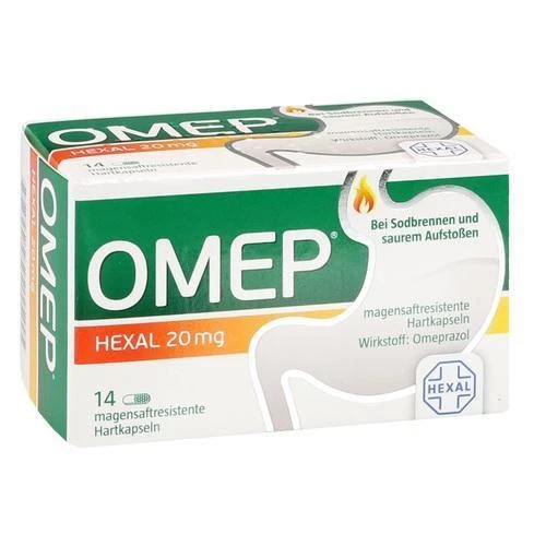 HEXAL AG 2x Omep Hexal 20mg bei Sodbrennen 14 Hartkapseln Omeprazol PZN: 10070208