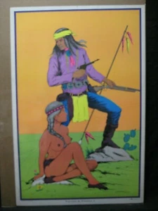 WARRIOR & WOMAN I VINTAGE POSTER GARAGE HOT GIRL 1971 CNG1595 - Picture 1 of 5