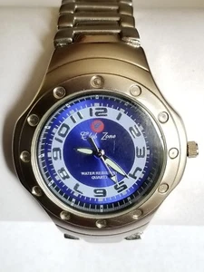 Vintage TIME ZONE wasserdichte Quarzuhr mit SS Armband - Bild 1 von 5