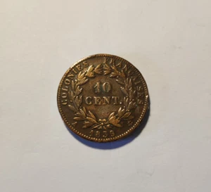 Monnaies Colonies Françaises Guadeloupe 10 cent de 1839 Louis Philippe /RUBin2 - Imagen 1 de 2