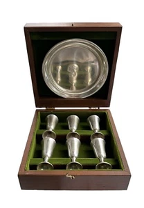 Tuttle Sterling Silver Aperitif Cordial Cup and Plate Set 1972 - Picture 1 of 14