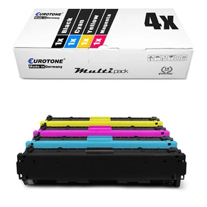 4x Eurotone ECO Toner ersetzt HP CE320A CE321A CE322A CE323A 128A CE320A-23A - Bild 1 von 3
