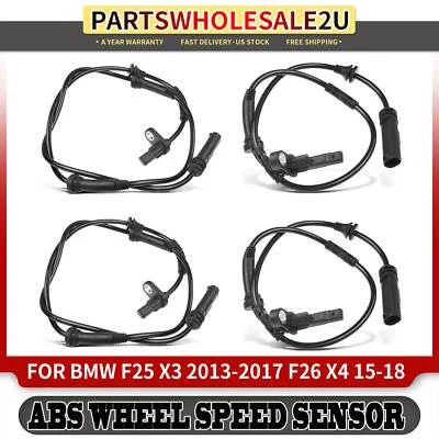 4x Nuevo sensor de velocidad de rueda ABS lateral delantero y trasero para BMW F25 F26 X3 X4 2013-2018 Foto 1 de 4