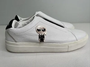 Karl Lagerfeld Ceci Slip On Sneaker hellweiß/schwarz Clip On Gr. 9,5 - Bild 1 von 10