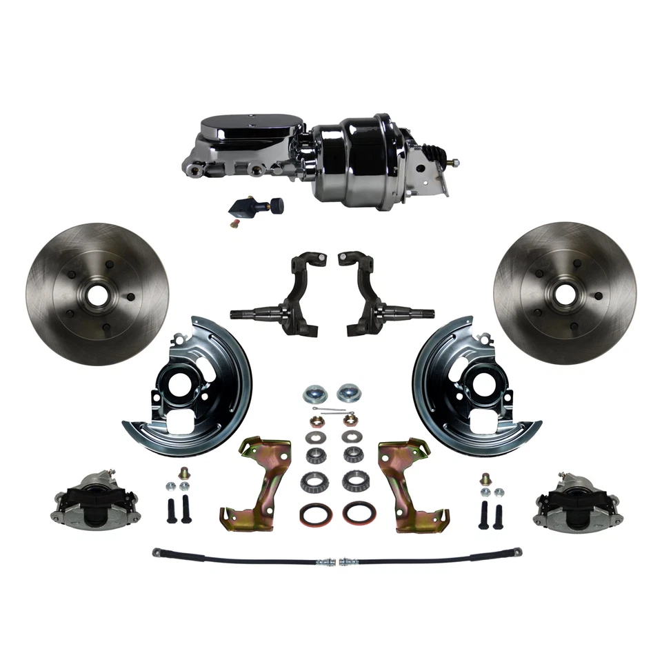 LEED Brakes -FC1002-L605 Power Front Kit Plain Rotors Zinc Plated Calipers - Изображение 1 из 4