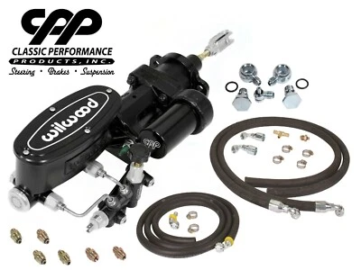 1964-72 CHEVY CHEVELLE HYDRO HYDRASTOP BRAKE BOOSTER WILWOOD MASTER VALVE LINES Foto 1 de 4