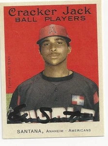 Autographed Signed 2004 Cracker Jack 215 Ervin Santana Anaheim Angels Tough Sig - Picture 1 of 1