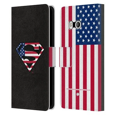 OFFICIAL SUPERMAN DC COMICS LOGOS LEATHER BOOK WALLET CASE FOR HTC PHONES 1 - Image 1 of 4