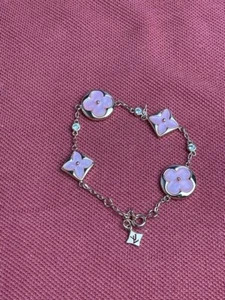 Louis Vuitton Gold Rolo Chaon Pink Motif Designed Charming Bracelet - Picture 1 of 9