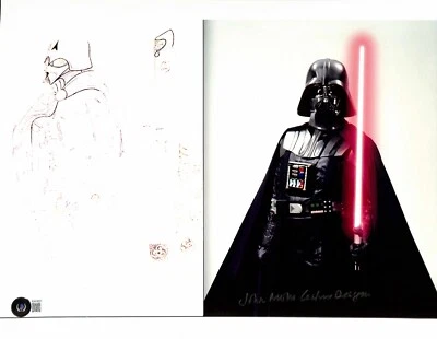 John Mollo Star Wars ANH Darth Vader Costume Designer Signed 11x14 Photo BECKETT - Image 1 of 4