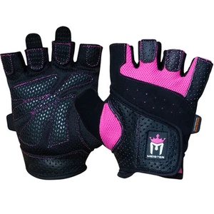 MEISTER DAMEN GEWICHTHEBER-HANDSCHUHE - Damen Fitness Training Crossfit Neu PINK - Picture 1 of 5