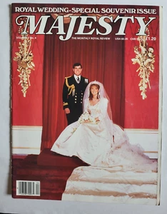 Majesty Magazine 1986 Vol.7 No.4 Prince Andrew & Sarah Ferguson Royal Wedding - Imagen 1 de 3