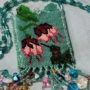 BEAUTIFUL HAND MADE HUMMINGBIRD AMULET POUCH DESIGNS ON BOTH SIDES - Picture 1 of 4