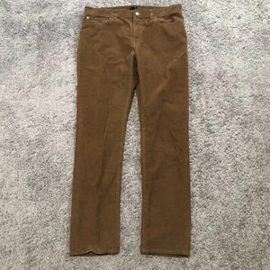 J. Crew Corduroy 5 Pocket Pants Men’s Size 34x32 Brown Slim Flex Boho Preppy - Picture 1 of 10