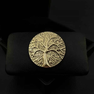 Gold Vintage Baum kreative Handarbeit Ansteckkragen Magnet Pin Corsage Brosche - Bild 1 von 5